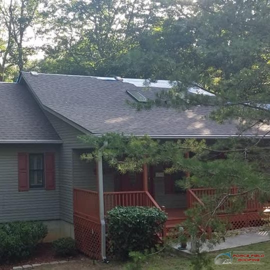 A Picture of Roof Repair On a Home.